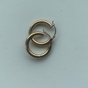 10k yellow gold hoop earrings